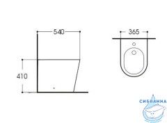 Биде напольное Aquatek Вега AQ1058-00 (без сиденья)