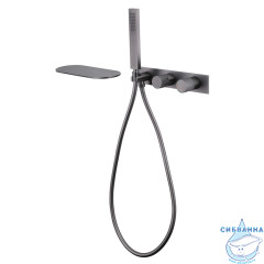 Смеситель для ванны встраиваемый ABBER Rund AF8731NG (никель)