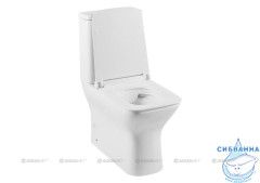 Унитаз напольный безободковый Aquanet Rimless Cube 210759 с бачком и сиденьем Soft Close (микролифт)