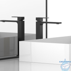 Смеситель для раковины Vincea Cube VBF-1C02MB (черный матовый)