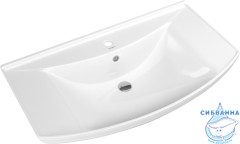 Тумба Aqwella Classic Корсика 85 с раковиной Стиль 85 белый глянец