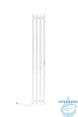Полотенцесушитель электрический Indigo Style PRO (с таймером) 18х120 белый матовый (с возможностью скрытого подключения, подключение R/L)