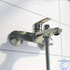 Смеситель для ванны Iddis Ray RAYBN02i02 с аксессуарами (сатин)