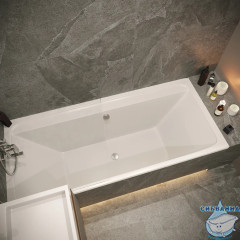 Акриловая ванна Toni Arti Amatrice PL (усиленная) 180x80 с каркасом