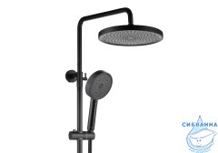 Душевая система Aquatek Вега 260 AQ2043MB (черный матовый)