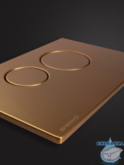 Инсталляция для унитаза Charus CC.300.80.01 с кнопкой смыва Robusto FP.330.BC.05 брашированная медь