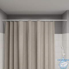 Карниз для ванной комнаты, 110-200 см, белый матовый, Elegante, IDDIS, RSW0120i14