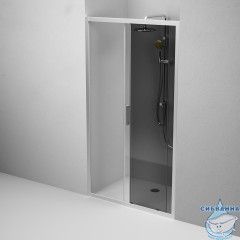 Дверь в нишу AM.PM Gem W90G-110-1-195MG 110 см профиль хром, стекло тонированное