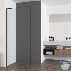 Walk-in Vincea Walk In HA 70 профиль черный, стекло прозрачное VSW-7HA700CLB