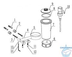 Диспенсер с держателем ABBER Osten 316 AA1859BST брашированная сталь