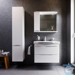 Шкаф-зеркало Am.Pm Like 80см M80MPL0801WG белый глянец