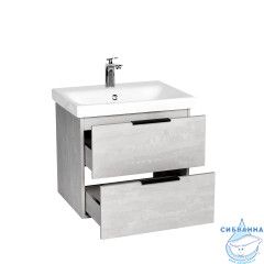 Тумба Viant Берлин 60 с раковиной Moduo 60 цемент