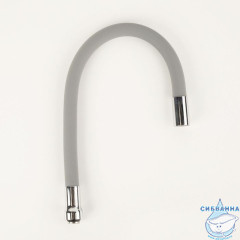 Излив для кухни, силикон, 500 мм, гибкий, серый, IDDIS, 995FB50G5SM