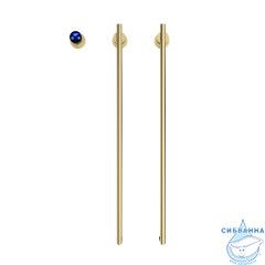 Полотенцесушитель электрический Terminus Рондо П2 35х76 (с возможностью скрытого подключения) (брашированное золото)