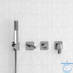 Встраиваемый смеситель для ванны Wasserkraft A3151.268.270.271.087.103 (хром)