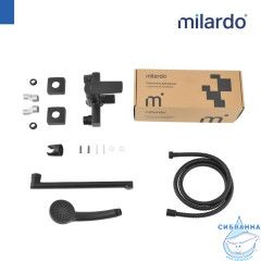 Смеситель для ванны Milardo Поли POLBL00M10 (черный матовый)