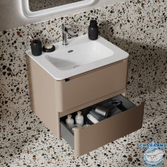 Тумба с умывальником, подвесная, 60 см, капучино, Edifice, IDDIS, EDI60C0i95K  подходит умыв. 0106000i28