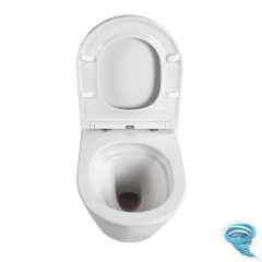 Унитаз подвесной безободковый Aquatek Вега AQ1904T-00 с сиденьем Soft Close (микролифт)
