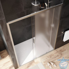 Дверь в нишу AM.PM Gem W90G-140-1-195MM 140 см профиль хром, стекло матовое