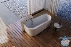 Акриловая ванна ABBER AB9494-1.7 170x78 с каркасом