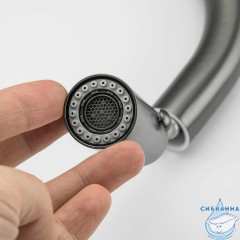 Смеситель для кухни Gappo G4398-41 (оружейная сталь)