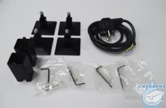 Полотенцесушитель электрический Санприз Контур П8 50х80 (черный матовый) (подключение универсальное)