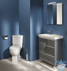 Унитаз напольный угловой Jacob Delafon Odeon Up 18557K-00 с бачком и с сиденьем Soft Close (микролифт)