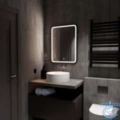 Зеркало Calypso Enjoy black Led 60x80 с подсветкой ЗЛП1100