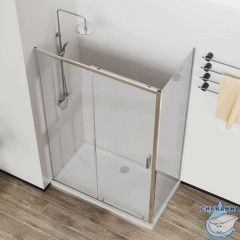 Душевое ограждение Vincea Сити 120x90 профиль хром, стекло прозрачное VSR-5CT9012CL