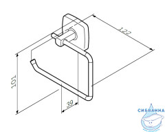 Держатель для туалетной бумаги Am.Pm Gem A9034100