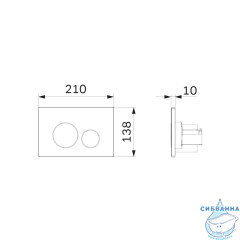 Кнопка смыва AM.PM Pro M I049031 никель