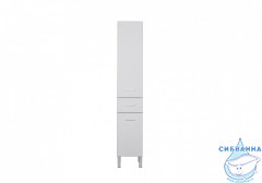 Пенал напольный Aquanet Верона 35 белый с бельевой корзиной 178973