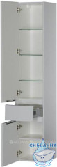 Шкаф пенал Aquanet Латина 35 L 187544 белый глянец