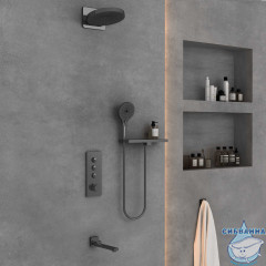 Душевая система Vincea 250 1 режим VSFW-433TI1RGM (вороненая сталь)