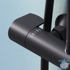 Душевая система Am.Pm X-Joy 230 1 режим F0785A522 (черный матовый)