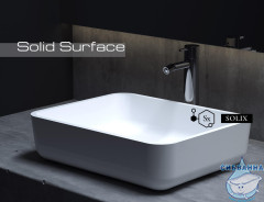 Раковина на столешницу 48 см Salini Gloria 309 (материал solix, белый матовый)