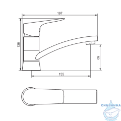 Смеситель для раковины Damixa Jupiter 770220001 (хром)