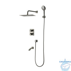 Душевая система Lemark Bronx 300 1 режим LM3742GM (никель)