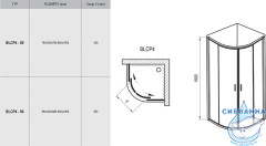 Душевое ограждение Ravak Blix BLCP4 80х80 профиль хром, стекло прозрачное (без поддона)