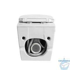 Унитаз подвесной импульсный Abber Bequem AC1105P с сиденьем Soft Close (микролифт) (белый)