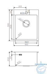 Кухонная мойка Omoikiri Akisame 41-LG 4973080 золото