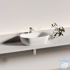  Раковина на столешницу 50 см Ceramicanova Twist CN12001MW (белый матовый)