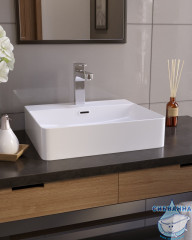 Раковина на столешницу 50 см Koller Pool Kvadro KR-0500M-WB