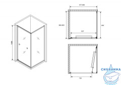 Душевой уголок ABBER Schwarzer Diamant AG0A090