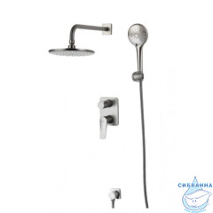Душевая система Lemark Bronx 230 1 режим LM3729GM (графит)