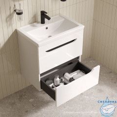 Тумба подвесная, 60 см, белый, Ray, IDDIS, RAY60W0i95 подходит умыв. 4076000i28