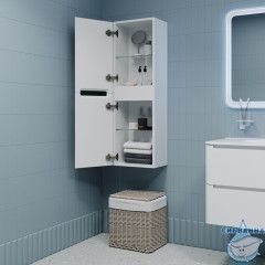 Шкаф пенал Iddis Edifice 35 белый глянцевый EDI35W0i97