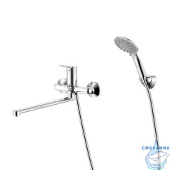 Смеситель для ванны с длинным изливом, Stripe, Milardo, STRSB02M10