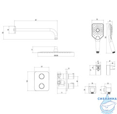 Душевая система Lemark Yeti 300 1 режим LM7849С (хром)