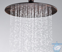 Верхний душ WasserKRAFT 230 1 режим (черная бронза) A115